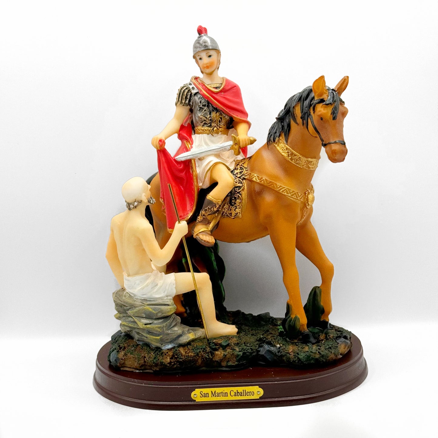 San Martin Cabellero Statue 8 Inches